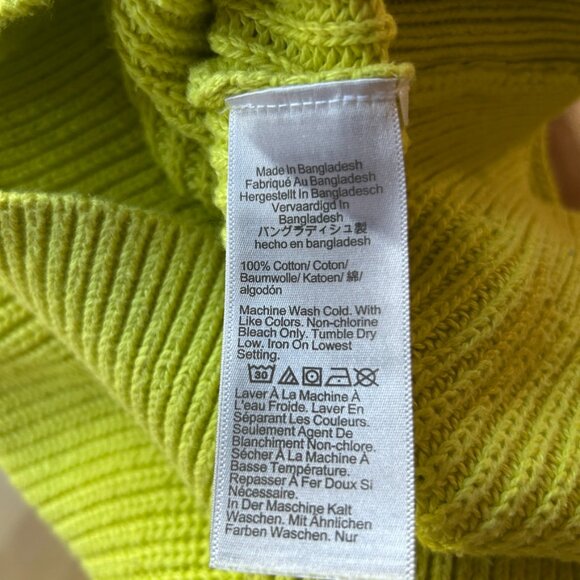 J CREW Cotton Fisherman Ribbed Knit Sweater Top Sz Small - Picture 5 of 5